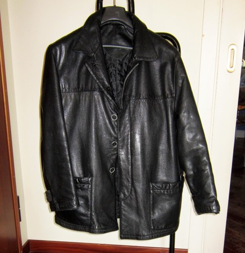 Giacca pelle nera - giacca,