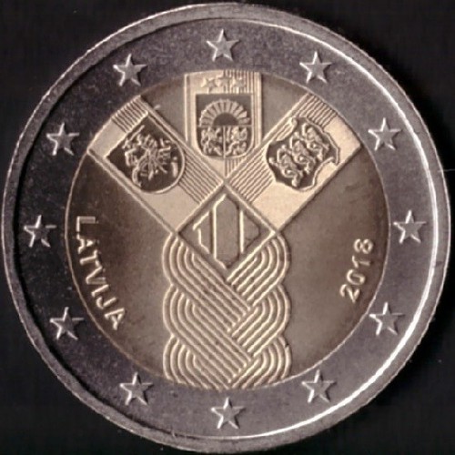Lettonia euro 2018 100 anni - lettonia, 2