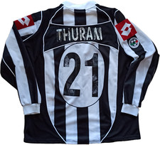 maglia juventus match worn calcio vintage THURAM SERIE A 2002-03 Fastweb