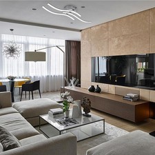 Plafoniera Tripla Linea Forma Onda No Lampeggiante Decorazione Luce Lampada LED