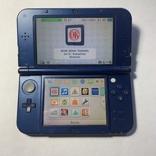 NEW NINTENDO 3DS XL BLU METALLICO-CONSOLE NINTENDO+GIOCO-MORE BRAIN TRAINING