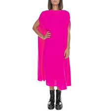 Bell Crepe Dress - Pink Fluo -