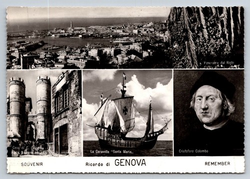 Genova italia cartolina - italia,