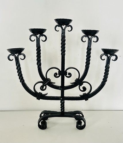 Antico candelabro ferro - candelabro, in