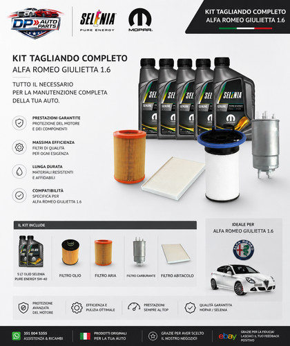 Kit tagliando alfa giulietta - kit,