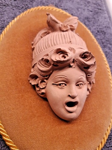 Maschera terracotta eolo - eolo, da