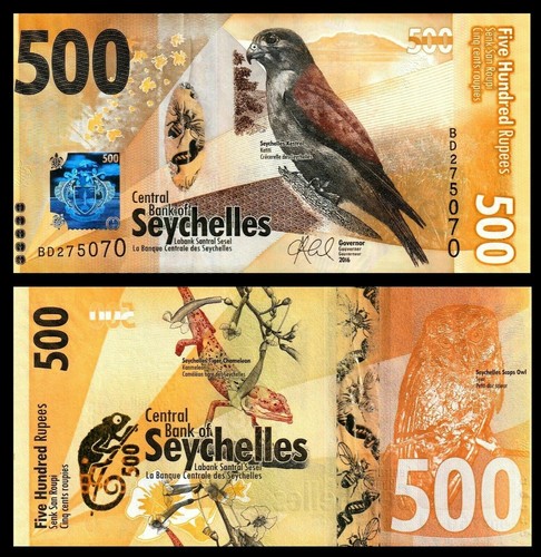 Banconota seychelles 500 - banconota,