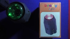 Faro faretto vintage disco discoteca Brady Light con lampada verde anni '80