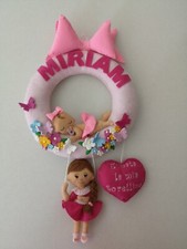 FIOCCO NASCITA FELTRO, PANNOLENCI FIMO PERSONALIZZABILE FIOCCO FATTO A MANO