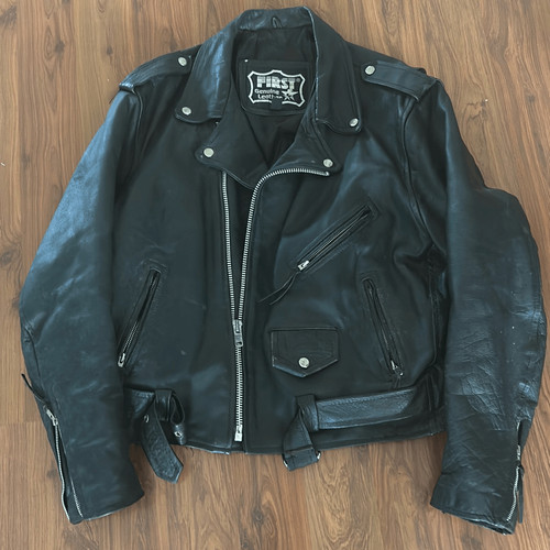 Prima giacca moto vintage - , in