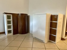 Mobile Con Angolo Bar Richiudibile, Laccato In Ciliegio