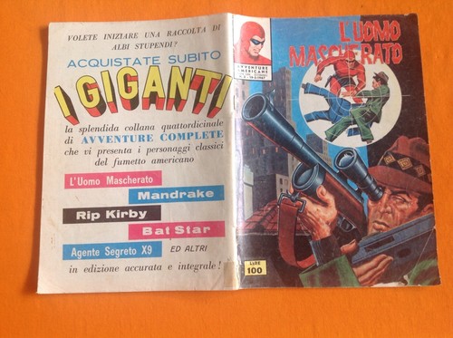 Fumetto uomo mascherato - l'uomo,