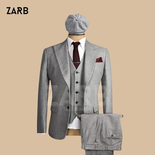 Tuta uomo tweed grigio - , 3