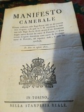 Manifesto camerale  zecche
