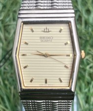 Orologio da uomo vintage SEIKO Formula 1 oro champagne fondo di magazzino...