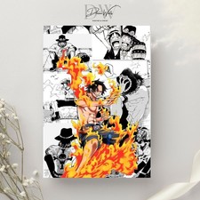 Poster one piece ace action - poster,