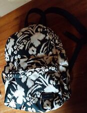 Zaino unisex S. Ferragamo, nuovo senza etichetta. Stampa colore avorio e nero