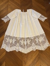 ANTICO CAMICE SACERDOTALE IN LINO CON PIZZO IN FILET