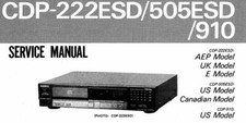 SONY CDP-222ESD, 555ESD, 910