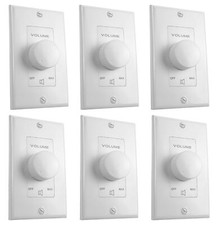 (6) Rockville VOL7035 Controller di zona controllo volume a parete bianco 35w 70v