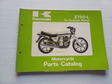 Kawasaki Z 750 L1 1980 catalogo ricambi moto originale spare parts catalogue