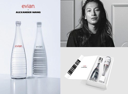 Evian glass water - glass, 2016