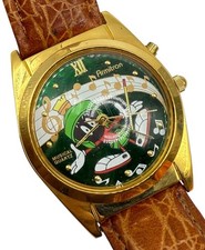 Orologio musicale vintage anni 90 Looney Tunes Marvin the Martian Armitron batteria nuova