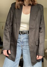 Giacca blazer lino Eleri nero