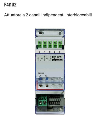 Bticino f411u2 attuatore 2 - bticino,