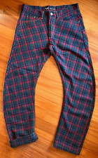 Pantaloni uomo Andrew MacKenzie raro anni 2000 tartan cavallo basso
