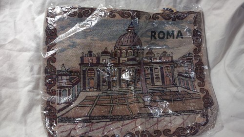 Borsa arazzo marrone roma - borsa,