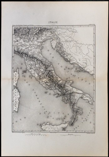 1880 carta antica italia - 1880,