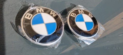 Bmw insigne logo capot - 2x,