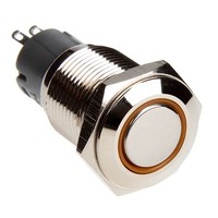 DimasTech Vandalismustaster Silverline orange Silberner PD011