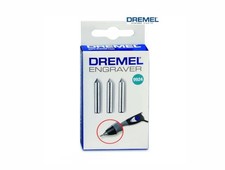 set 3 punte per incisore Dremel 290 26159924JA 9924 Box da 3 pezzi