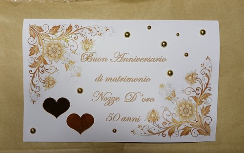 Nozze oro 50 anni - d'oro,