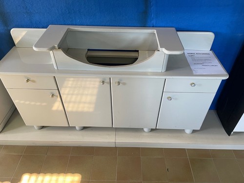 Mobile bagno laccato celeste - laccato,