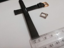 cinturino orologio donna lucertola nero 12 mm in vera pelle prodotto italiano 