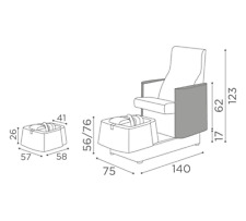 Poltrona pedicure con massaggio shatsu
