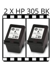 2 X CARTUCCE ORIGINALI RIGENERATE  HP 305 BK