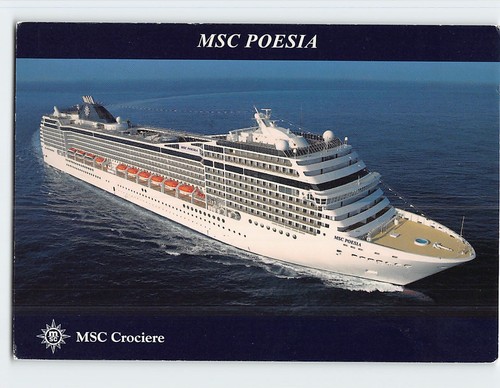 Cartolina msc poesia - cartolina,