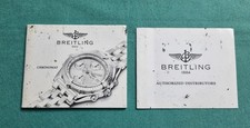 Breitling vintage instruction booklet chronomat models and agent list good 2002
