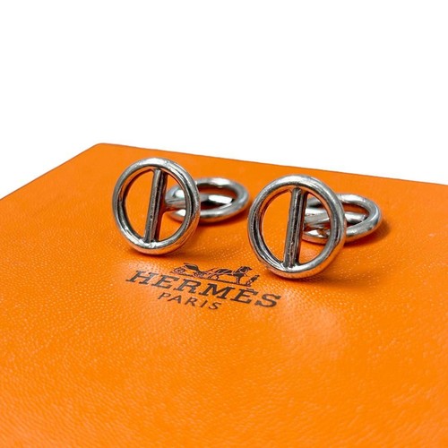Gemelli hermès echape - hermès, argento