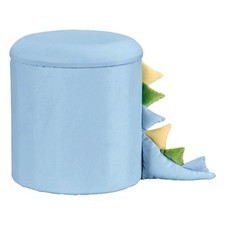 Pouf puff poltrona Sgabello per bambini azzurro 28x30 cm