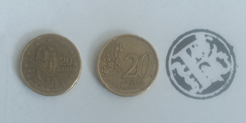 Grecia cents 2002 centesimi - 20,