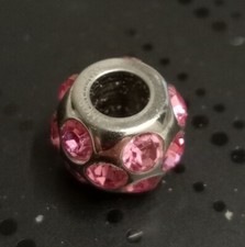 "MORELLATO DROPS" CHAMS IN ACCIAIO CON ZIRCONI ROSA