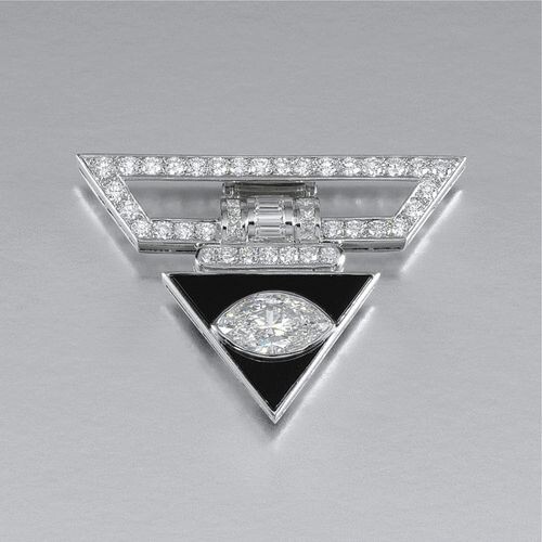 Spilla art deco cubic - art,