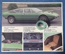 Rara Pubblicità LAMBORGHINI URRACO del 1972