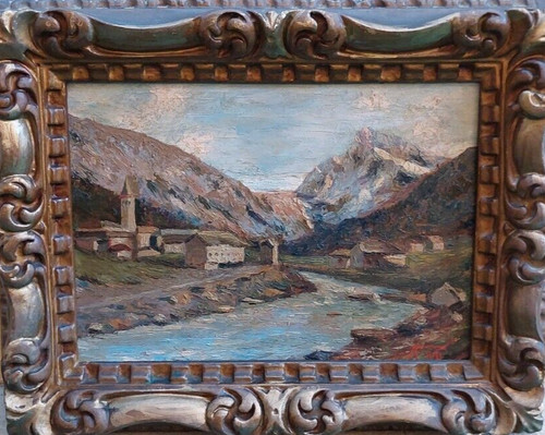 Bel dipinto firma - dipinto, a