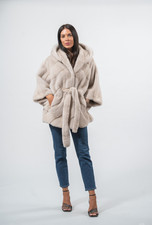 Mantello diagonale in vera